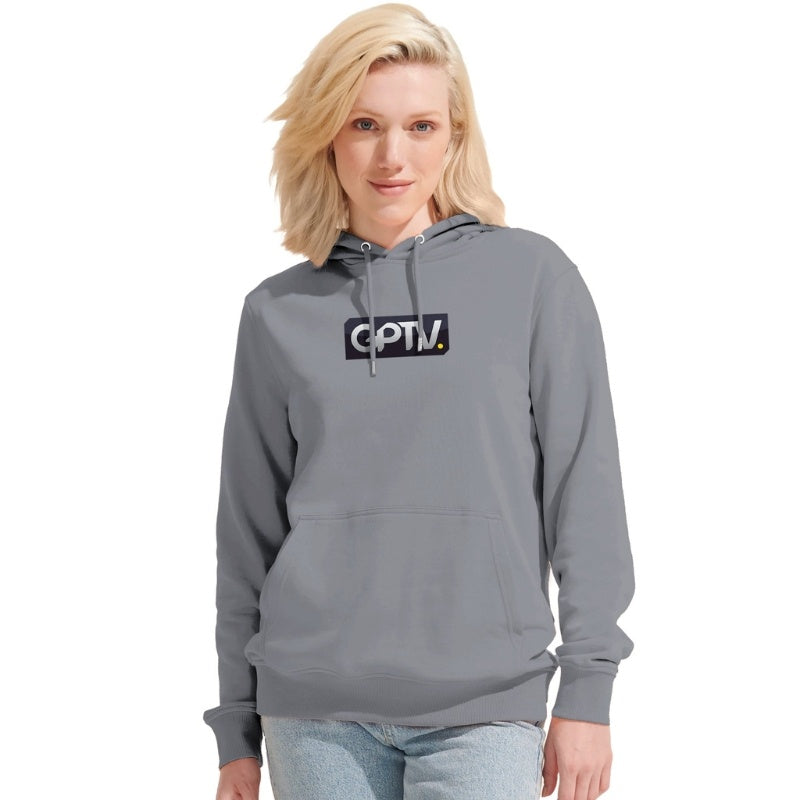 Sweat capuche unisexe en coton bio logo GPTV