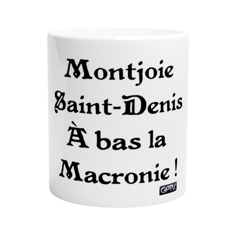Mug en céramique "À bas la Macronie !"
