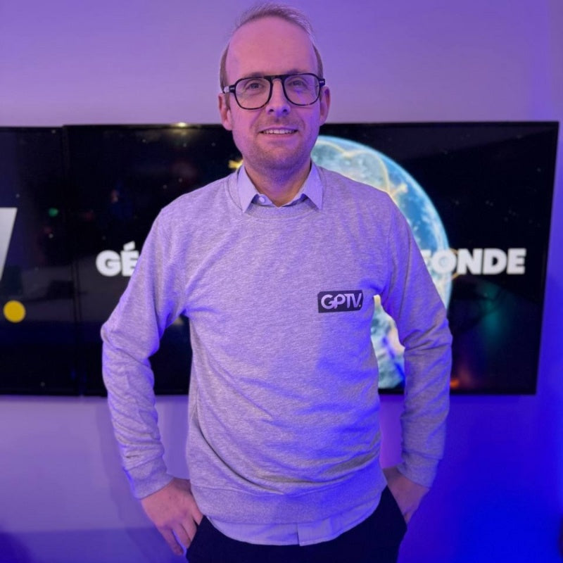 Pull unisexe en coton bio logo GPTV