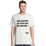 T-shirt "Non Macron je n'irai pas en Ukraine !" GPTV