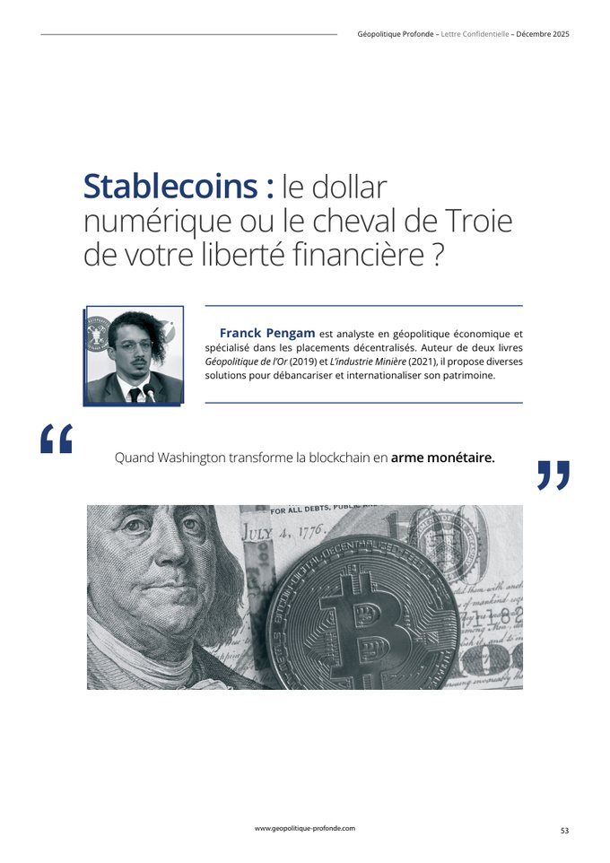 Stablecoins, Revue Confidentielle n°30