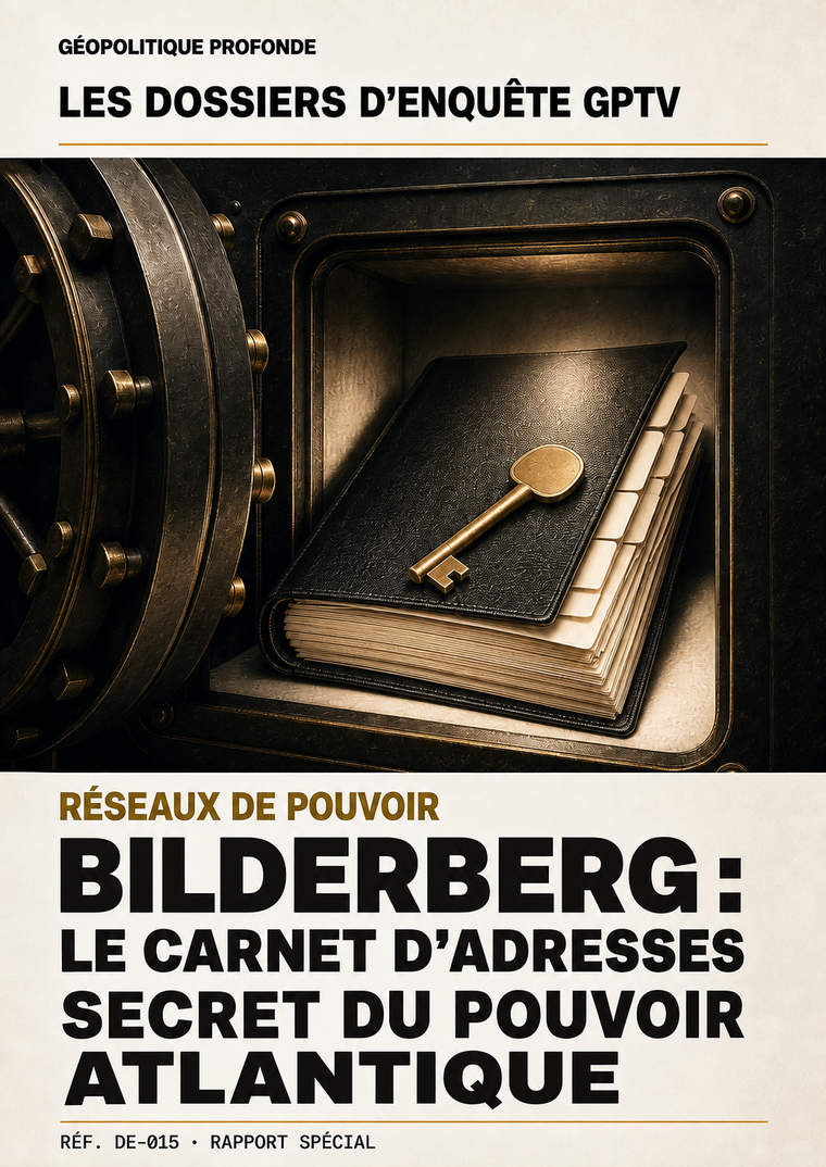 Couverture du dossier Bilderberg : le carnet d'adresses secret du pouvoir atlantique