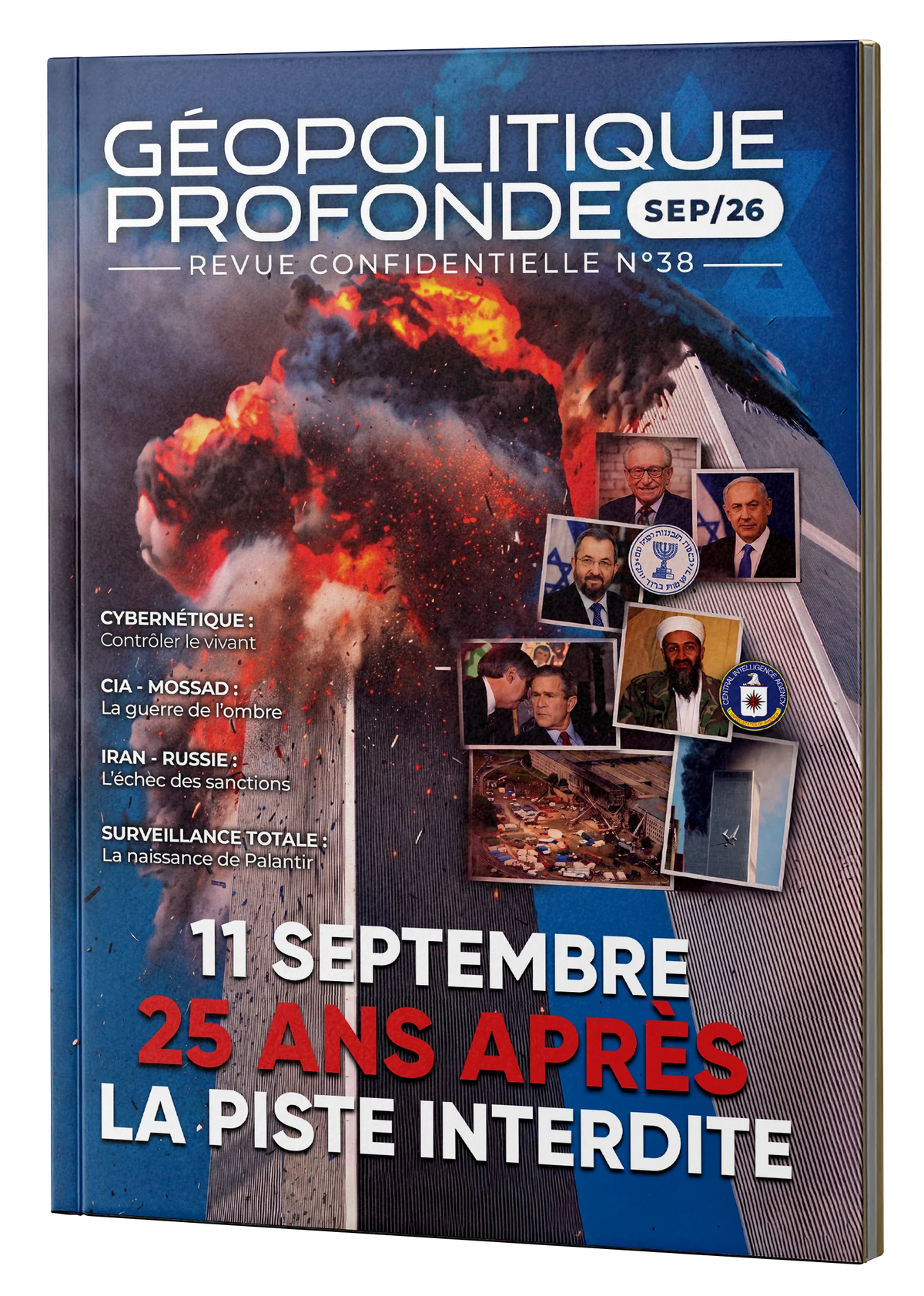 Mockup Revue Confidentielle GP n°38 - Septembre 2026 - 11 septembre, 25 ans après : la piste interdite