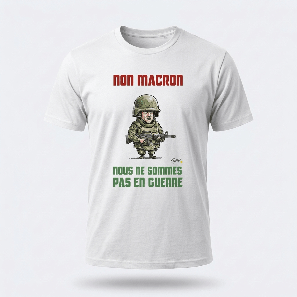 T-shirt "Non Macron"